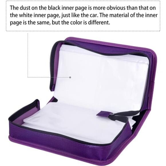 DVD Case, 128 Capacity CD/DVD Case Wallet Binder Storage Holder Booklet - Picture 3 of 7